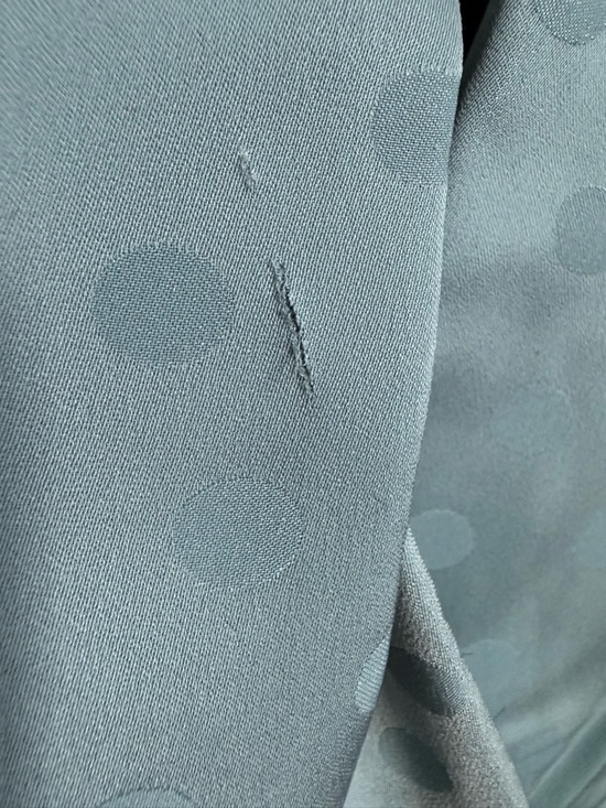 Favorite Daughter Dusty Blue Maxi Dress with Neck Scarf - Picture 9 of 12